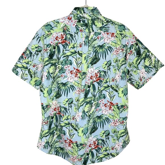 Ralph Lauren Mens Hawaiian Floral Button-Up Camp Shirt, XL - Picture 3 of 10